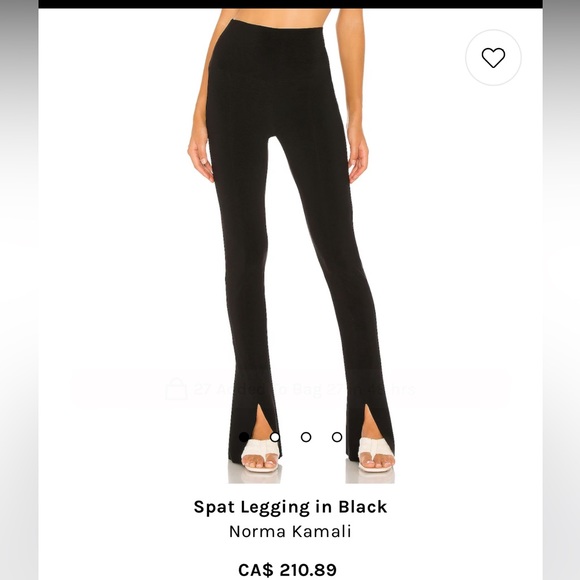 COPY - EUC Like new only tried on Norma Kamali Spat Legging  sz M Black - Picture 3 of 15